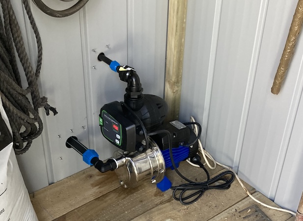 Image of a new pump installation